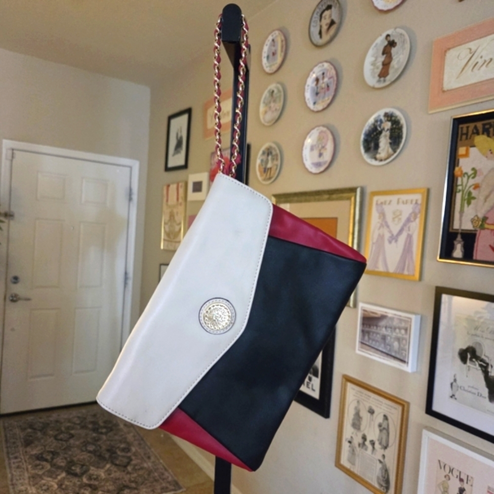 Anne Klein‎ Vintage Colorblock One To Watch Large Wristlet